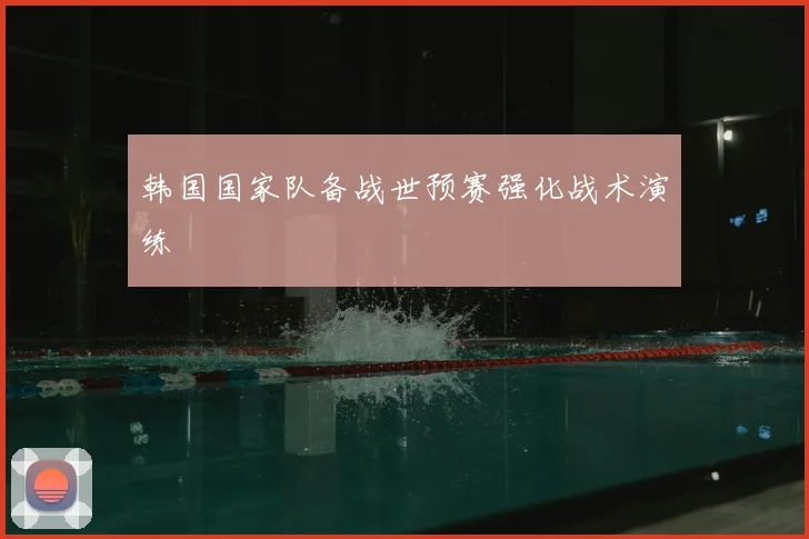 韩国国家队备战世预赛强化战术演练